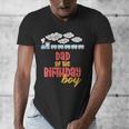 Dad Birthday Boy Train I'm 2 Two Yr Old Chugga Engine Men's V-Neck T-Shirt