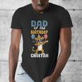 Dad Of The Birthday Girl Boy Cheetah Men's V-Neck T-Shirt Dad Of The Birthday Girl Boy Cheetah Men's V-Neck T-Shirt