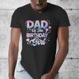 Dad Of The Birthday Girl Kpop Family Matching Party Men's V-Neck T-Shirt