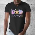 Dad Of The Birthday Girl One-Der The Sea Family Matching Men's V-Neck T-Shirt