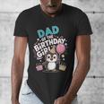 Dad Of The Birthday Girl Pesto Baby Penguin Party Men's V-Neck T-Shirt