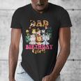 Dad Of The Birthday Girl Zoo Theme Animal Party Safari Cool Men's V-Neck T-Shirt