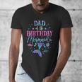 Dad Of The Birthday Mermaid Party Matching Family Daddy Men's V-Neck T-Shirt