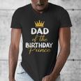Dad Of The Birthday Prince Boy Bday Party Idea For Him Men's V-Neck T-Shirt
