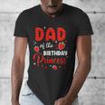 Dad Of The Birthday Princess Strawberry Theme Bday Party Men's V-Neck T-Shirt