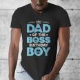 Dad Of The Boss Birthday Party Outfit Like A Boss Daddy Men's V-Neck T-Shirt Dad Of The Boss Birthday Party Outfit Like A Boss Daddy Men's V-Neck T-Shirt