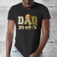 Dad Construction Excavator Kids Matching Family Party Men's V-Neck T-Shirt