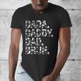 Dad Dada Daddy Bruh Papa Cow Daddy Love Cows Dad Cow Print Men's V-Neck T-Shirt