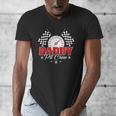 Dad Daddy Pit Crew Race Car Birthday Racing Party Men's V-Neck T-Shirt