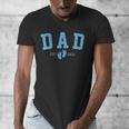 Dad Est 2026 Blue Baby Feet First Time Boy Daddy Men's V-Neck T-Shirt Dad Est 2026 Blue Baby Feet First Time Boy Daddy Men's V-Neck T-Shirt