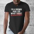 Dad Father I'm A Grown Man I Do What My Daughter Wants Men's V-Neck T-Shirt