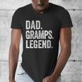 Dad Gramps Legend Vintage Distressed Bold Gramps Graphic Men's V-Neck T-Shirt