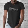 Dad Grandpa Great Grandpa Fathers Day Great Grandpa Men's V-Neck T-Shirt