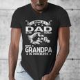 Being A Dad Is An Honor Being A Grandpa Is Priceless Men's V-Neck T-Shirt