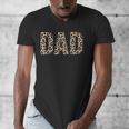 Dad Leopard Print Fathers Day Men's V-Neck T-Shirt