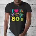 Dad I Love The 80's Retro 80s Nostalgia For Dad Men's V-Neck T-Shirt