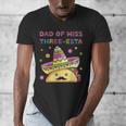 Dad Of Miss Three-Esta Mexican Fiesta 3rd Birthday Outfit Men's V-Neck T-Shirt
