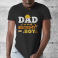Dad Mom Of The Birthday Boy Kid Construction Matching Family Men's V-Neck T-Shirt