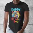 Dad And Mom Daddy Of The Birthday Boy Family Party Decor Men's V-Neck T-Shirt
