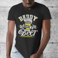 Dad Needs A Beer Button Up Shirts Beer Drinking Lover Men's V-Neck T-Shirt