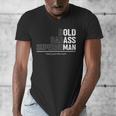 Dad Old Man Grandpa Gag Birthday Fathers Day Dad Men's V-Neck T-Shirt