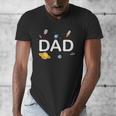 Dad Outer Space Birthday Party Family Boys Girls Men's V-Neck T-Shirt