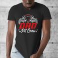 Dad Pit Crew Birthday Party Race Car Lover Racing Family Men's V-Neck T-Shirt Dad Pit Crew Birthday Party Race Car Lover Racing Family Men's V-Neck T-Shirt