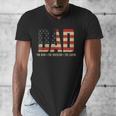Dad Protector Hero Legend USA Flag Dad Father's Day Men's V-Neck T-Shirt Dad Protector Hero Legend USA Flag Dad Father's Day Men's V-Neck T-Shirt