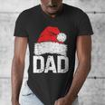 Dad Santa Christmas Family Matching Pajamas Papa Xmas Father Short Sleeve Men's V-Neck T-Shirt