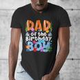 Dad Under Sea Birthday Party Boys Ocean Sea Animals Themed Men's V-Neck T-Shirt