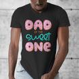 Dad Of Sweet One First Birthday Matching Family Donut Theme Men's V-Neck T-Shirt Dad Of Sweet One First Birthday Matching Family Donut Theme Men's V-Neck T-Shirt