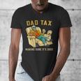 Dad Tax Graphic Tee Fathers Day Men's V-Neck T-Shirt