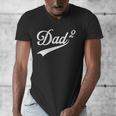 Dad Of Two Promoted For The Second Time Daddy Squared Men's V-Neck T-Shirt