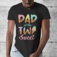 Dad Of The Two Sweet Birthday Girl Ice Cream Lovers 2nd Men's V-Neck T-Shirt