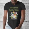 Dad Of The Wild One 1st Birthday Safari Family Matching Men's V-Neck T-Shirt