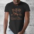 Dad Of The Wild One Cowboy Western Rodeo Party Matching Men's V-Neck T-Shirt