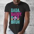 Dada Daddy Dad Bruh Baseball Drip Ice Cream Dad Bruh Men's V-Neck T-Shirt
