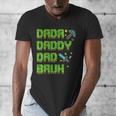 Dada Daddy Dad Bruh Father's Day Game Pixel Men's V-Neck T-Shirt