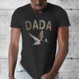 Dada Duck Hunting One Lucky Duck 1st Birthday Family Party Men's V-Neck T-Shirt