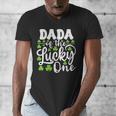 Dada Of The Lucky One First Birthday St Patrick's Day Men's V-Neck T-Shirt