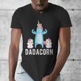 Dadacorn Unicorn Lover Tee For Papa Dad And Kid Men's V-Neck T-Shirt