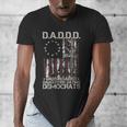 Daddd Gun Dads Against Daughters Dating Democrats On Back Men's V-Neck T-Shirt