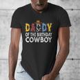 Daddy 1st Birthday Cowboy Western Daddy Birthday Boy Men's V-Neck T-Shirt Daddy 1st Birthday Cowboy Western Daddy Birthday Boy Men's V-Neck T-Shirt