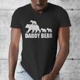 Daddy Bear 3 Cubs Shirt Daddy Bear 3 Kids Tshirt Dad 3 Kids Men's V-Neck T-Shirt