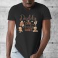 Daddy Can Bearly Wait Bear Gender Neutral Boy Baby Shower Men's V-Neck T-Shirt