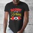 Daddy Of The Birthday Boy Matching Dad Son Family Birthday Men's V-Neck T-Shirt