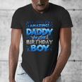 Daddy Of The Birthday Boy Matching Family Father Men's V-Neck T-Shirt Daddy Of The Birthday Boy Matching Family Father Men's V-Neck T-Shirt