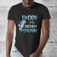 Daddy Of The Birthday Dolphin Family Matching Party Squad Men's V-Neck T-Shirt
