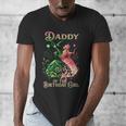 Daddy Of The Birthday Girl Pink And Green Family Matching Men's V-Neck T-Shirt