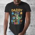 Daddy Of The Birthday Party Outfit Dinosaur Squad Dad Men's V-Neck T-Shirt